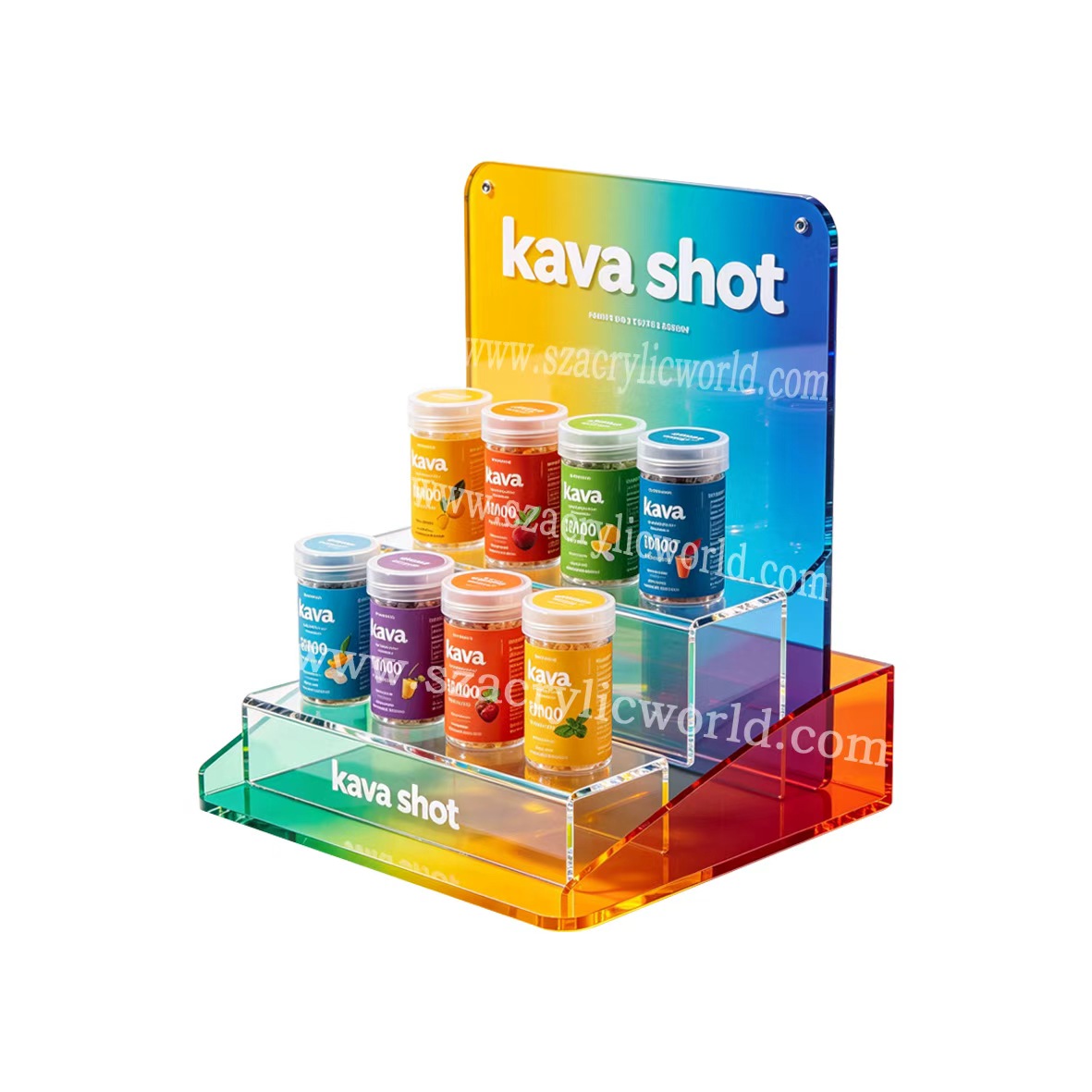 Kava Calm Shot event marketing stands