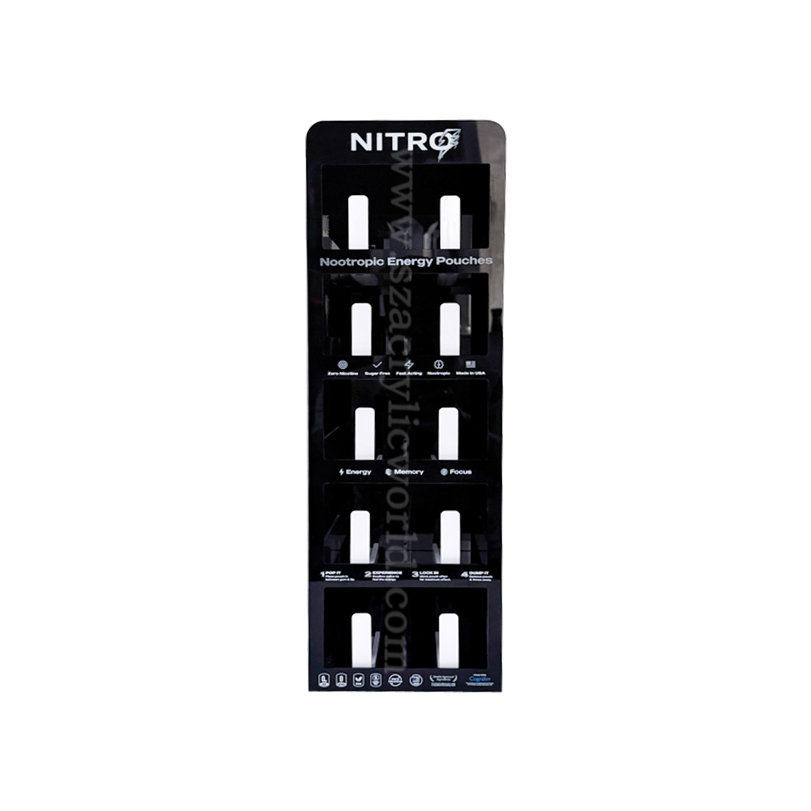 ON! nicotine pouch display