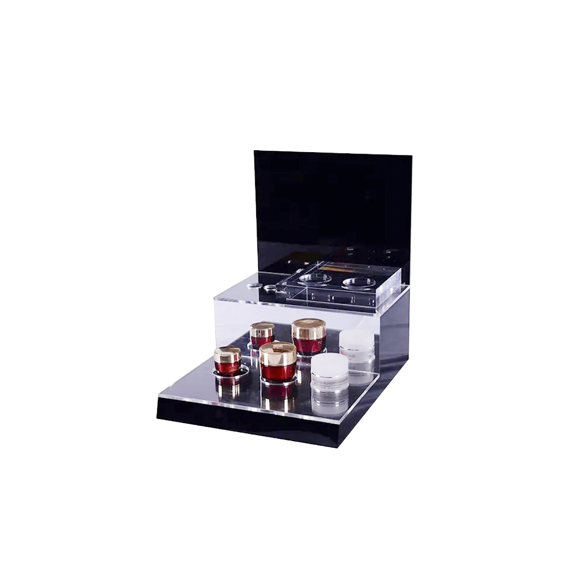 akryl kosmetisk parfym displayställ