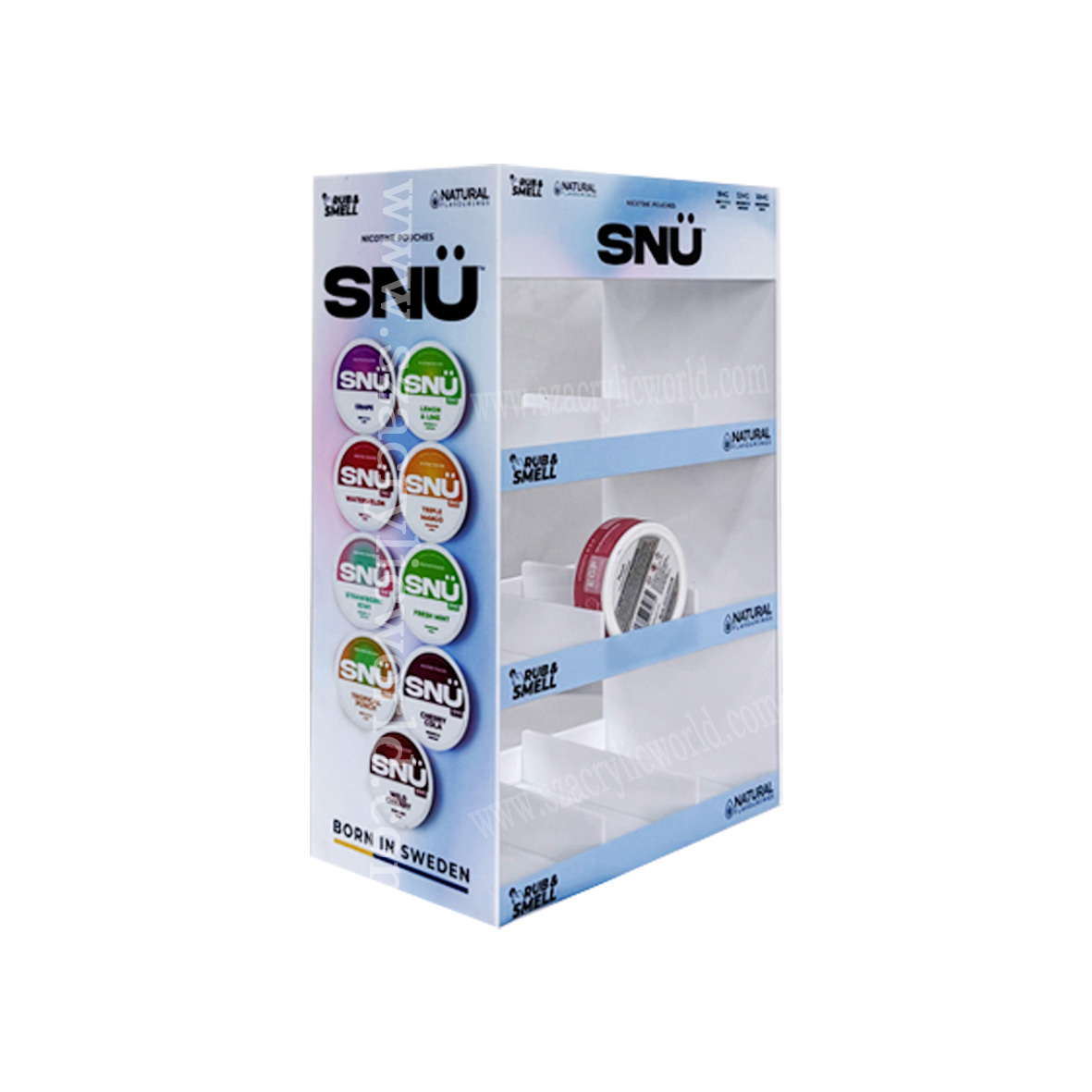 acrylic nicotine pouches displays