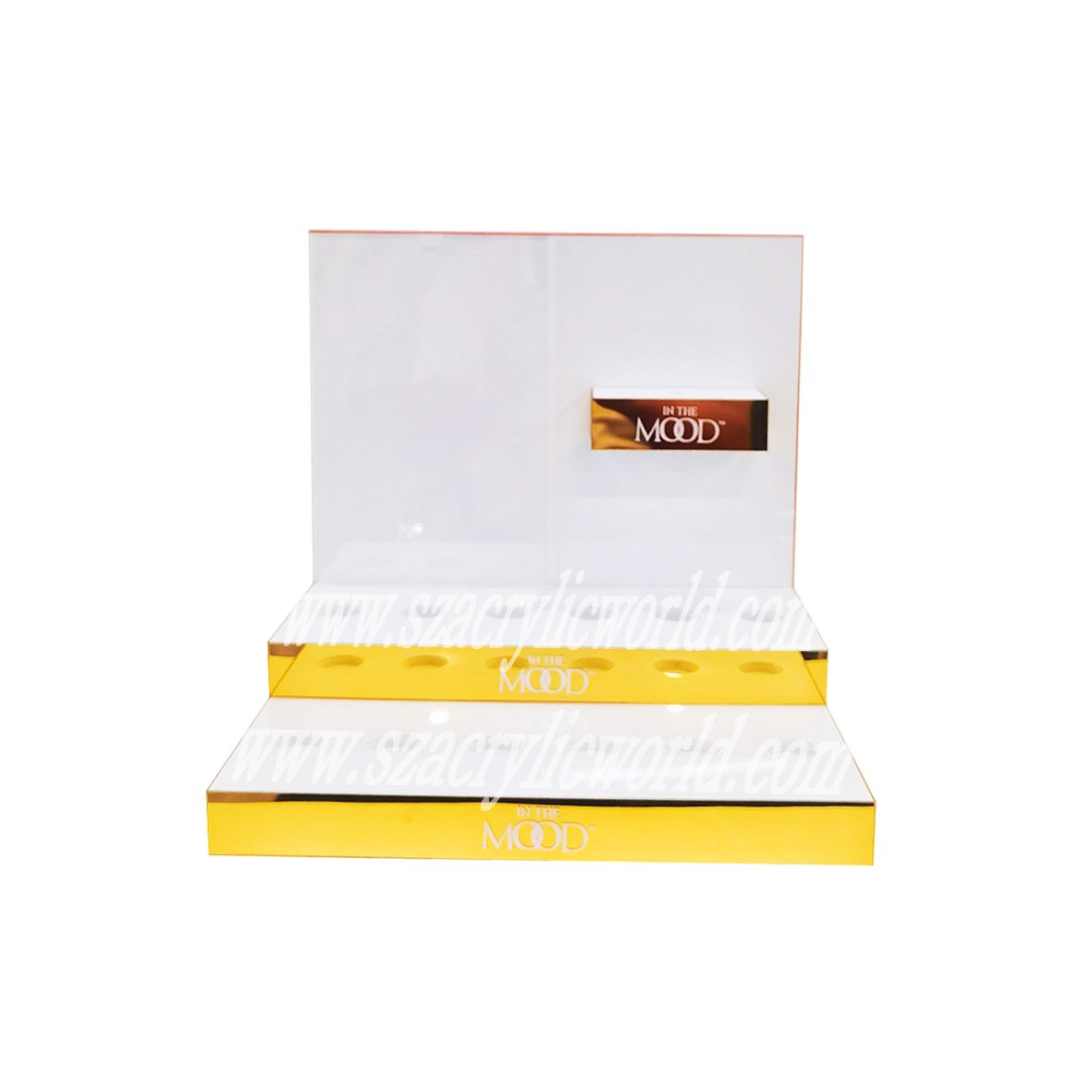 acrylic perfume bottle display stand