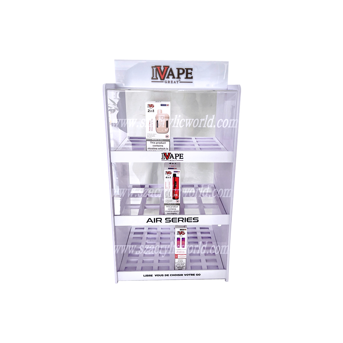 toonbank vape vertoon