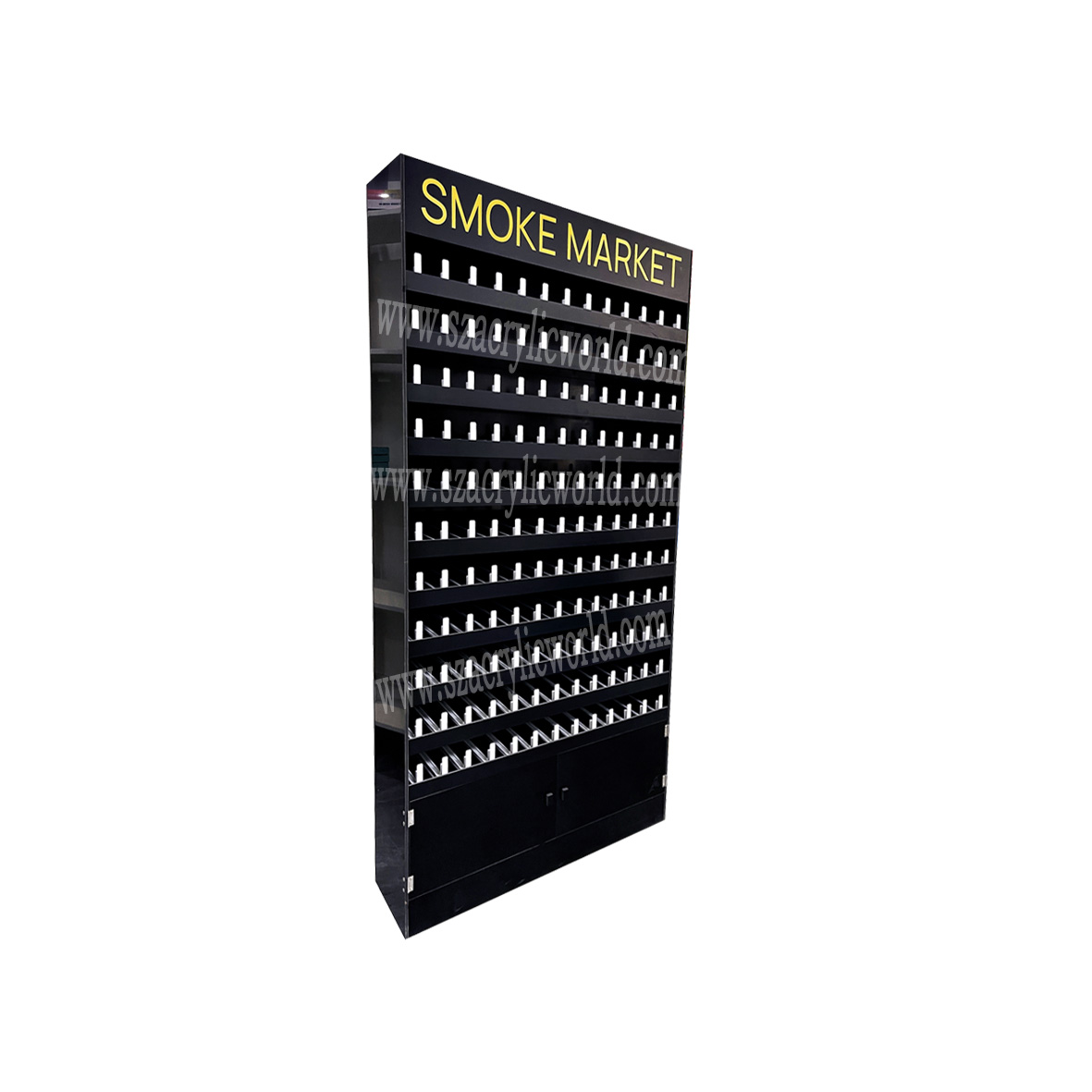 floor nicotine pouches display shelf