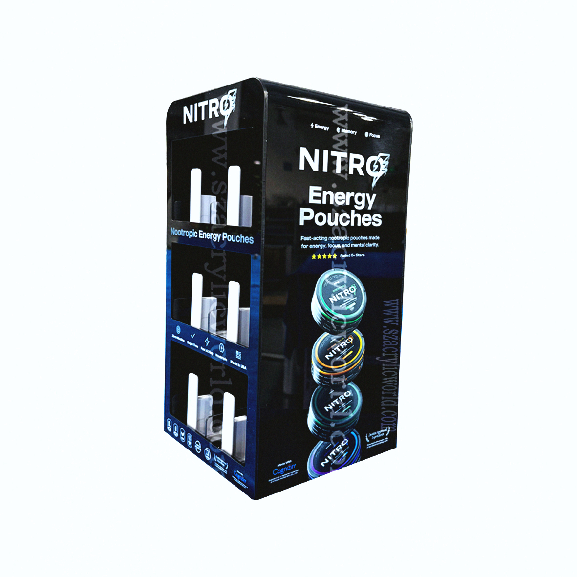 nicotine pouch display fixture