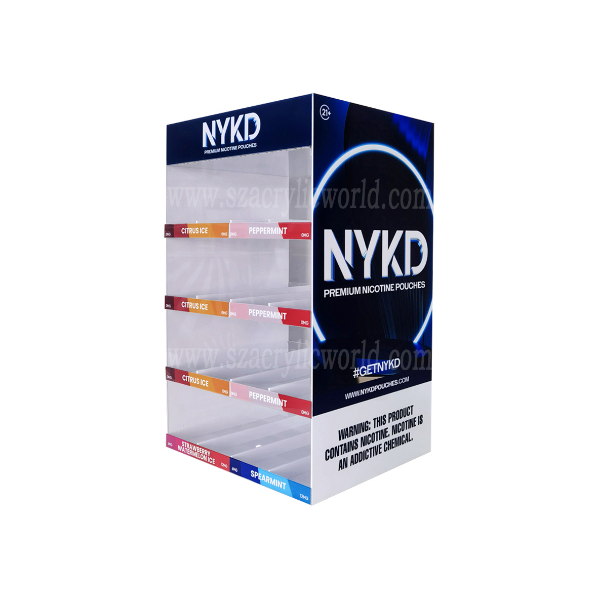 nicotine pouches display rack