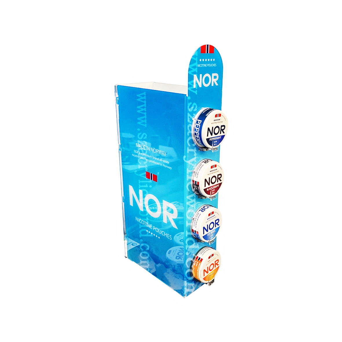 store fixtures for nicotine pouches